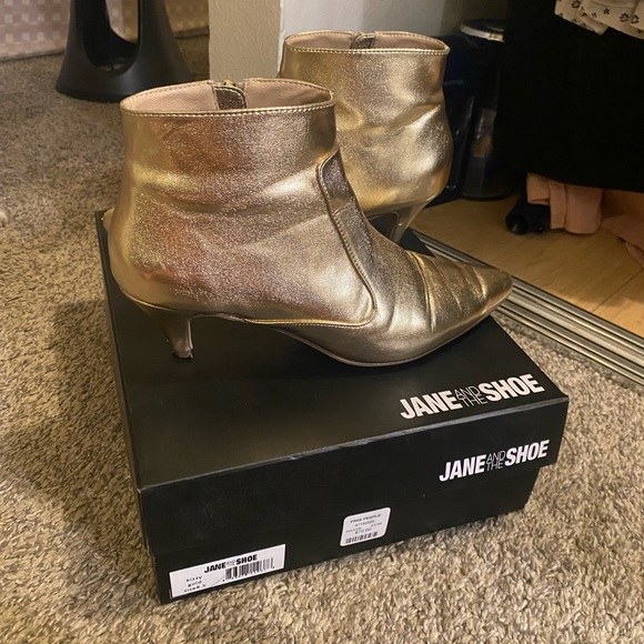 Free People Gold Booties - Picture 7 of 8